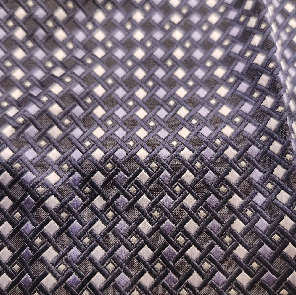 Sophisticated Navy and Black Men's Tie And Handkerchief NWOT